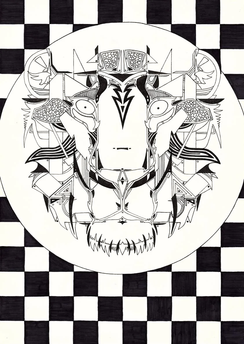 Checkerboard Portrait